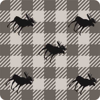 Buffalo Check Moose Sweatshirt Blanket - Bunkline Outfitter